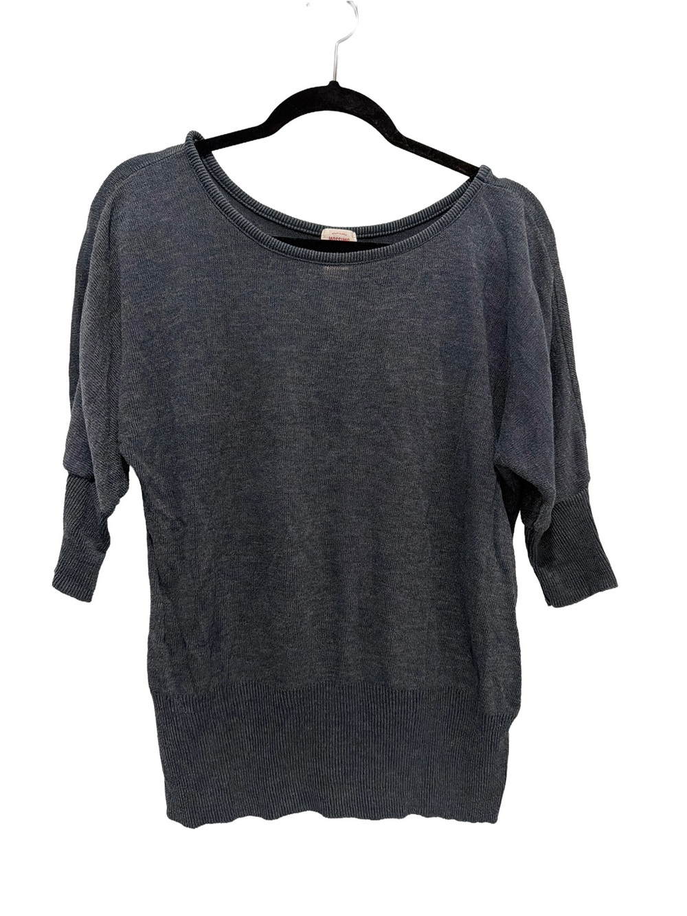 Women’s Dark Gray Knit Boatneck Sweater